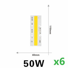 Load image into Gallery viewer, 6Pcs Cob Led Lamp Chip 110V 220V High Power 10W 20W 30W 50W 100W 120W Input Smart IC No Driver LED Bulb Flood Light Spotlight