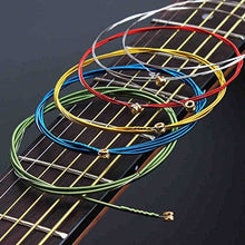 Load image into Gallery viewer, 6Pcs/Set Acoustic Guitar Strings Rainbow Colorful Guitar Strings E-A For Acoustic Folk Guitar Classic Guitar Multi Color