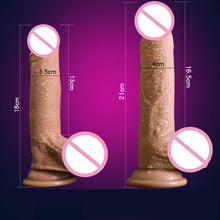 Load image into Gallery viewer, 7/8 Inch Huge Realistic soft Dildo Silicone Penis Dong with Suction Cup for Women Masturbation Lesbain Anal Sex Toys for Adults