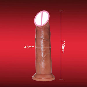 7.8inch Dildo Realistic Sliding Foreskin dildosex toy Soft Dildos Suction Cup Penis Realist Dildo Sex Toy for Woman dildio Toys