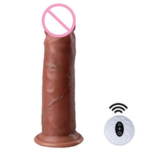 Load image into Gallery viewer, 7.9inch Realistic Penis Dildo Vibrator Sliding Foreskin Skin Female Masturbation Huge Dick Suction Cup Adult Sex Toys for Women