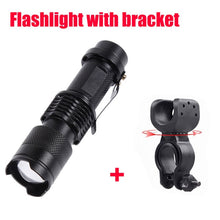 Load image into Gallery viewer, 7W 3000LM 3 Mode Bicycle Light Q5 Led Cycling Front Light Bike Lights Lamp Torch Waterproof Zoom Bike Flashlight, Use 14500