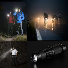 Load image into Gallery viewer, 7W 3000LM 3 Mode Bicycle Light Q5 Led Cycling Front Light Bike Lights Lamp Torch Waterproof Zoom Bike Flashlight, Use 14500