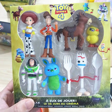 Load image into Gallery viewer, 7pcs/set Toy Story 4 Action Figure Toy Woody Buzz Lightyear Jessie Forky Doll Collectible  Cartoon Model Toys For Children Gifts