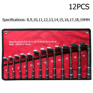 8-19MM Car Socket Spanner Wrench Set Hand Tools Spanner Car Auto Repair Tools Set Socket Wrench Torque Tool Spanner