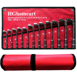 8-19MM Car Socket Spanner Wrench Set Hand Tools Spanner Car Auto Repair Tools Set Socket Wrench Torque Tool Spanner