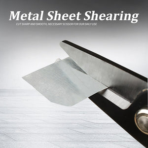 8" Metal Sheet Shearing Multi-functional Tin Snips Straight Shears Bent Blade Cutter Household Hand Cutting Tool Scissors