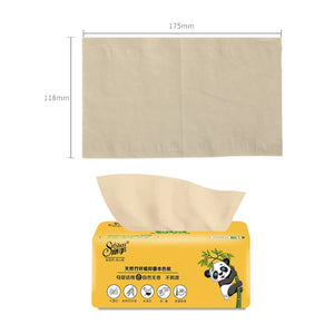 8 Packs Bamboo Pulp Facial Tissues Eco-Friendly Recycled Paper Home Use Soft Dinner Napkins (300pcs/pack) Toilet Paper