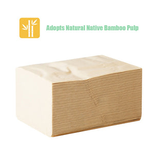 8 Packs Bamboo Pulp Facial Tissues Eco-Friendly Recycled Paper Home Use Soft Dinner Napkins (300pcs/pack) Toilet Paper