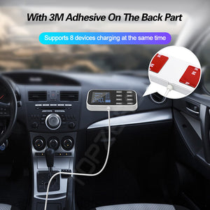 8 Ports USB Car Charger For Android iPhone Adapter Tablet USB Charger Led Display Fast Phone Charger For xiaomi huawei samsung