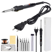 Load image into Gallery viewer, 80W Electric Soldering Iron Adjustable Temperature LCD Digital Display 110V 220V Welding Solder Iron Tips Repair Rework Tool Kit