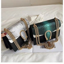 Load image into Gallery viewer, A nova textura contraste cor underarms atmosfera corrente um ombro saco diagonal simples pequeno quadrado saco