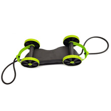 Load image into Gallery viewer, AB Wheels Roller Stretch Elastic Abdominal Resistance Pull Rope Tool AB roller for Abdominal muscle trainer exercise