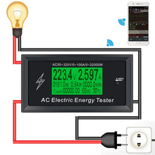 Load image into Gallery viewer, AC Meter 100A Digital Voltage phone app  indicator Power Energy Voltmeter Ammeter current Amps Volt wattmeter tester detector