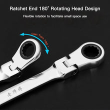 Load image into Gallery viewer, AIRAJ8-19mm Wrench Set Dual Purpose Ratchet Multifunction Adjustable Torque Wrench Universal Wrench Car Repair Tool With Storage