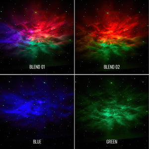 APP Control Galaxy Starry Projector Laser Water Waving Led Sky Night Lights Static or Moving Colorful Nebula Cloud Night Lamp