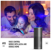 Load image into Gallery viewer, APP Control Galaxy Starry Projector Laser Water Waving Led Sky Night Lights Static or Moving Colorful Nebula Cloud Night Lamp