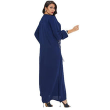 Load image into Gallery viewer, Abaya Dubai  Muslim Summer Casual Female Skirt Middle East Lady Robe Embroidery With Tassels Dress Morocco Fashion Long Shirt