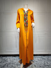 Load image into Gallery viewer, Abaya Dubai Turkey Islam Muslim Arabic Long Hijab Dress Kaftan Robe Musulmane Djellaba Femme Abayas For Women Caftan Marocain