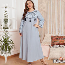 Load image into Gallery viewer, Abaya  Musulman Dubai Turkey Muslim Fashion Hijab Long Dress Islamic Caftan Marocain African Dresses For Women Vestidos Robe