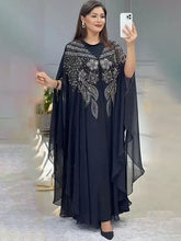 Load image into Gallery viewer, Abayas For Women Dubai Luxury 2022 Chiffon Boubou Muslim Fashion Dress Caftan Marocain Wedding Party Occasions Djellaba Femme