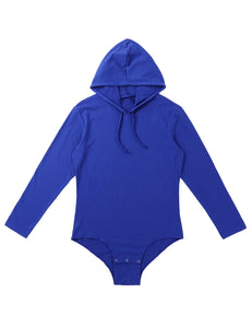 Adult Babies Mens Lingerie Hoodies One-piece Long Sleeves Press Crotch Bodysuit Bodystocking Jockstraps Sissy Gay Romper Pajamas