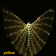 Load image into Gallery viewer, Alas de LED de Danza del vientre lights El costume wing wings ball LED colores del arc Iris accesorios para actuacion en es