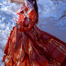 Load image into Gallery viewer, Ancient Chinese Costume Women Clothes Traditional Hanfu Women Plus Size Tang Dynasty Dance Costumes Folk Fairy Dress Red Outfits