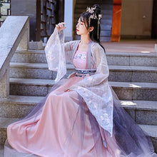 Load image into Gallery viewer, Ancient Hanfu Dress Folk Dance Costume Women Han Dynasty Princess Fairy Hanfu Dress Oriental Style Dance Clothing Girl Cosplay