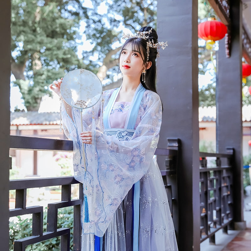 Ancient Hanfu Dress Folk Dance Costume Women Han Dynasty Princess Fair