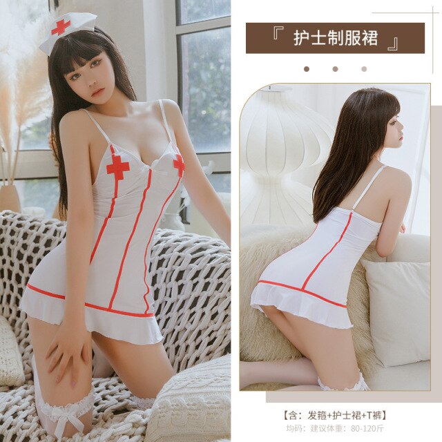 Anime Cosplay Costumes for Women Sexy Nightdress Nurse Outfit Original Design Couple Role Play Dress Naughty Doctor Lingerie