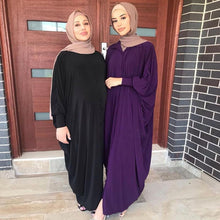 Load image into Gallery viewer, Asian Women&#39;s Clothing Dubai Saudi Arabia Solid Color Bat-sleeved Burqa Cardigan Muslim Ramadan Prayer Clothes Without Turban