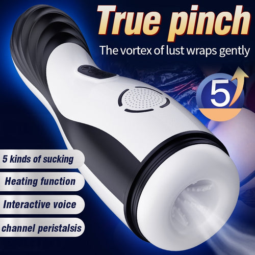 Automatic Blowjob Sucking Masturbators For Men Vagina Vibrator Male Masturbation Cup Pussy Pocket Heated Adult Sex Store 18