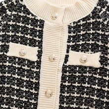 Load image into Gallery viewer, Autumn 2021 New Sweater Coat Retro Shirt Check Long Sleeve Single Breasted Plaid Loose Knit Cardigan Tide Ladies