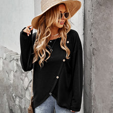 Load image into Gallery viewer, Autumn And Winter Long-sleeved Sweater Women&#39;s Round Neck Long-sleeved Loose Solid Color T-shirt Retro Women Fashion Tops.