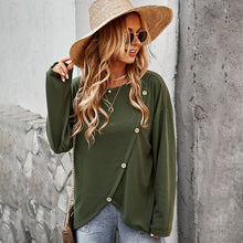 Load image into Gallery viewer, Autumn And Winter Long-sleeved Sweater Women&#39;s Round Neck Long-sleeved Loose Solid Color T-shirt Retro Women Fashion Tops.