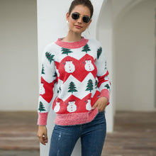 Load image into Gallery viewer, Autumn And Winter New Women Christmas Sweater Christmas Tree Snowman Pullover Sweater Knit Top Harajuku Long Sleeve Women&#39;s