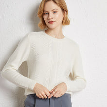 Load image into Gallery viewer, Autumn And Winter New Women&#39;s Slim Fit Casual Round Neck Knitted Wool Sweater Cashmere Sweater Women&#39;s Jumper Long Sleeve Sweate