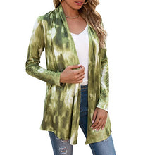 Load image into Gallery viewer, Autumn Spring 2021 New Women Cardigan Coats Open Front Tie Dye Loose Slim  Cover Ups Casual Jackets Female Streetwear