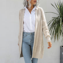 Load image into Gallery viewer, Autumn Winter 2021 Long Cardigan for Women Fashion Knitted Cardigan Solid Slim Warm Casual Korean Sweater Oversized  Knitwear