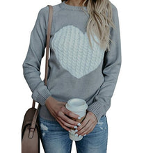 Load image into Gallery viewer, Autumn Winter New Style 2021 Women&#39;s Knitted Sweater Casual Loose Fashion Pullover Women&#39;s Plus Size Love Sweater Women