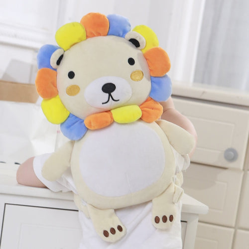 Baby Head Protection Animals Pillow Toddler Headrest Neck Suspenders Cute Bag Pack Cushion Kids Boy Girl First Walkers Lion Mat