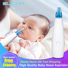 Load image into Gallery viewer, Baby Nasal Aspirator Electric Safe Hygienic Nose Cleaner Silicone Snot Sucker For Newborn Infant Toddler Child Kid 2 Adjustment