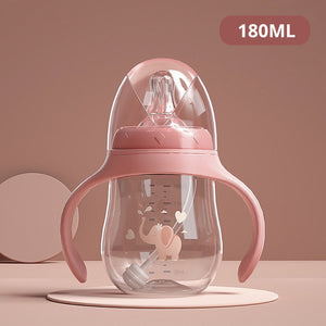 Baby bottles Drinking Cup Feeding Bottle Wide-Caliber Multifunctional   Drinking Milk Drinking Water Dual-use Bottle BPA Free