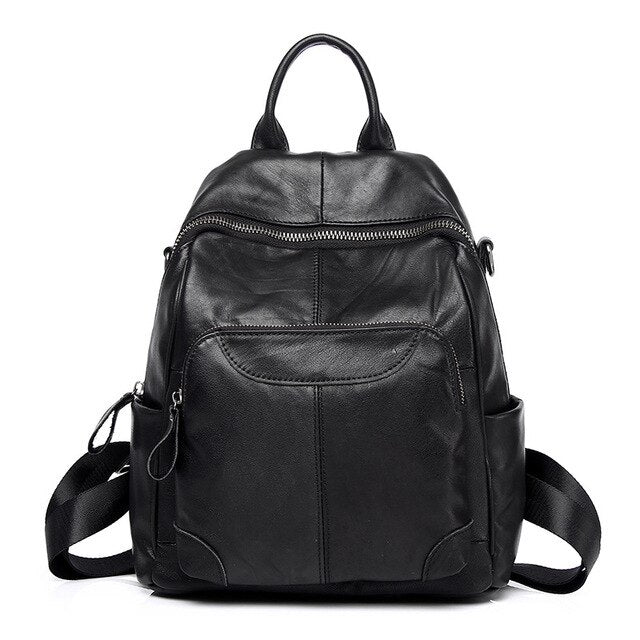 Backpack 2022 New leather Handbags Famous Brand Fashion Retro Cowhide ladies Backpack wild fashion travel bag shoulder bag