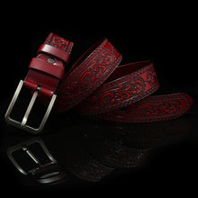 Load image into Gallery viewer, Belts For Men High Quality Cow Genuine Leather Designer Belt Male Fashion Classic Vintage Pin Buckle Strap For Cowboy Jeans