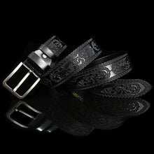 Load image into Gallery viewer, Belts For Men High Quality Cow Genuine Leather Designer Belt Male Fashion Classic Vintage Pin Buckle Strap For Cowboy Jeans