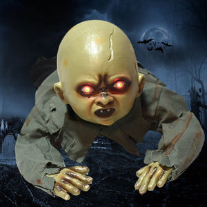 Best Animated Crawling Baby Zombie Scary Ghost Babies Doll Haunted Halloween Decor Props Supplies