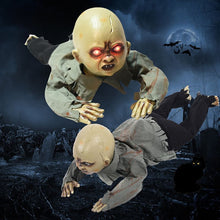 Load image into Gallery viewer, Best Animated Crawling Baby Zombie Scary Ghost Babies Doll Haunted Halloween Decor Props Supplies