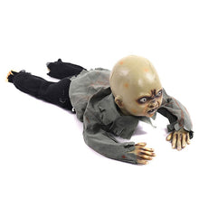 Load image into Gallery viewer, Best Animated Crawling Baby Zombie Scary Ghost Babies Doll Haunted Halloween Decor Props Supplies